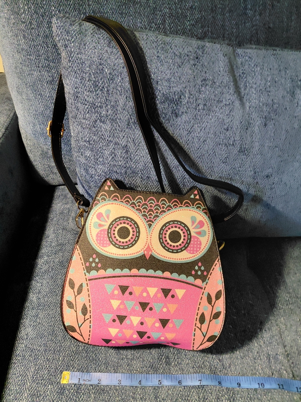 Cute Pink Owl Crossbody Bag for Women